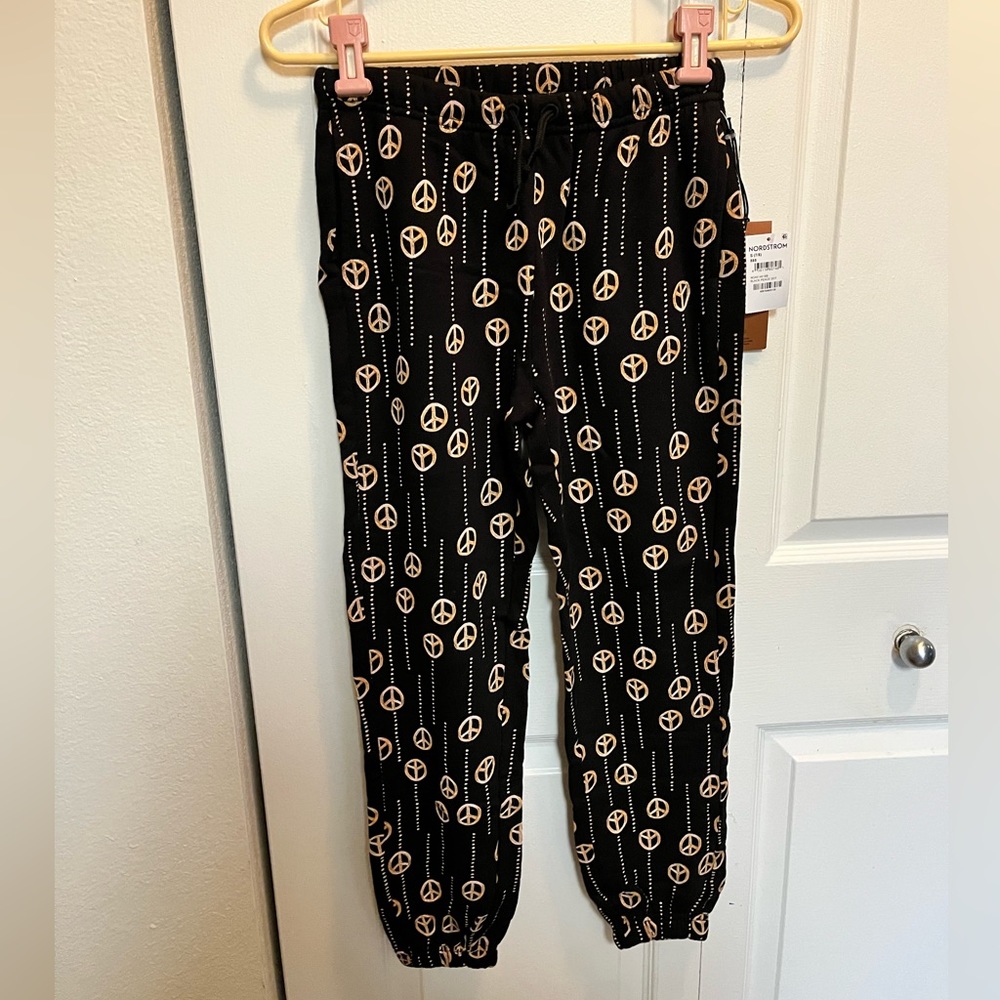 CRISTINA MARTINEZ by NORDSTROM NWOT AUTHENTIC KIDS’ BLACK PEACE DOT SWE…